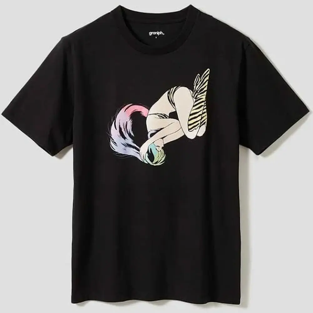 

p66 anime cartoon Urusei Yatsurafans TEE T-shirts for both men and women clothes 2025 new Graphic Streetwear 100% Cotton