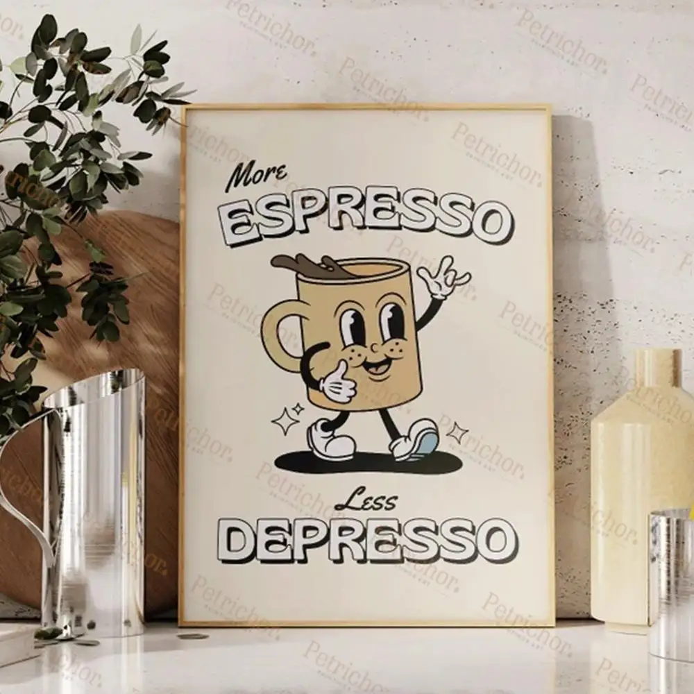 Mascot Let's Get This Bread More Espresso Coffee Quotes Wall Art Prints Canvas Painting Poster Pictures For Kitchen Home Decor