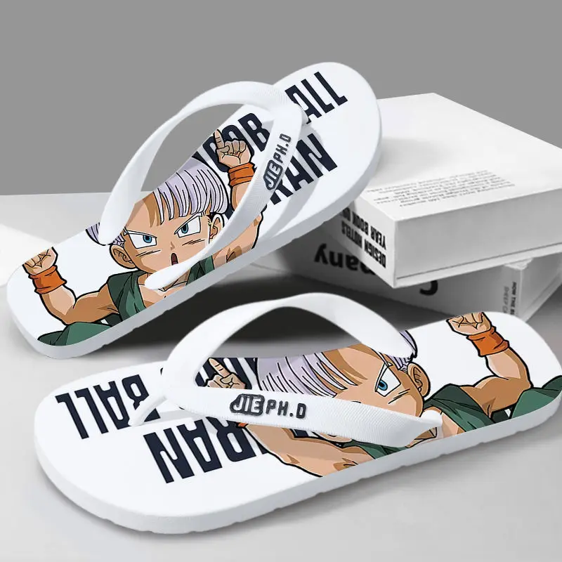 Dragon Ball Son Goku ภาพยนตร์และโทรทัศน์อุปกรณ์ต่อพ่วงแฟชั่น Flip Flops คู่ฤดูร้อนลื่นและสิ่งสกปรก Cool รองเท้าแตะ