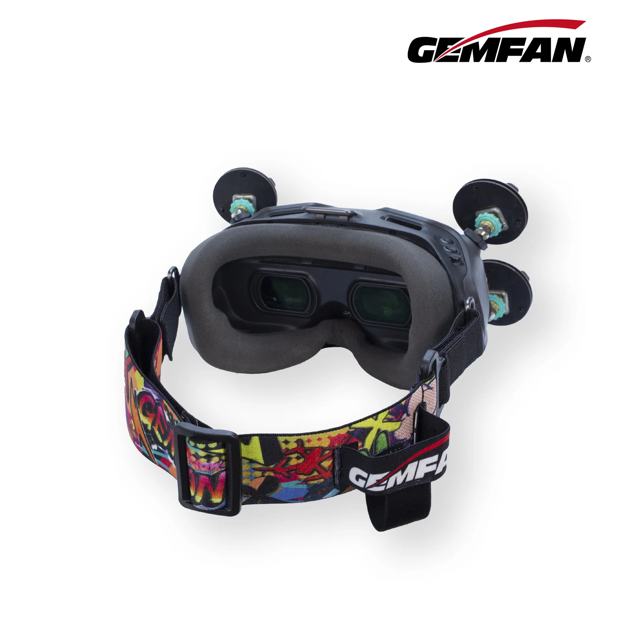 Gemfan FPV Goggles Headband Adjustable Strap Cartoon Graffiti Breathable Comfort Strap Accessories For DJI FPV Goggles