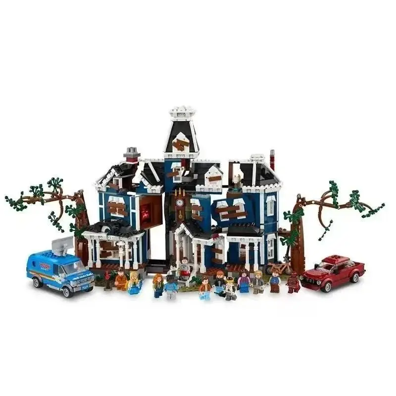 IN VOORRAAD 2026 Nieuwe Ideeën Wetenschap TV Serie Stranger Event Creel House Sets Stad Architectuur 11370 Bouwstenen Kid Speelgoed Gift