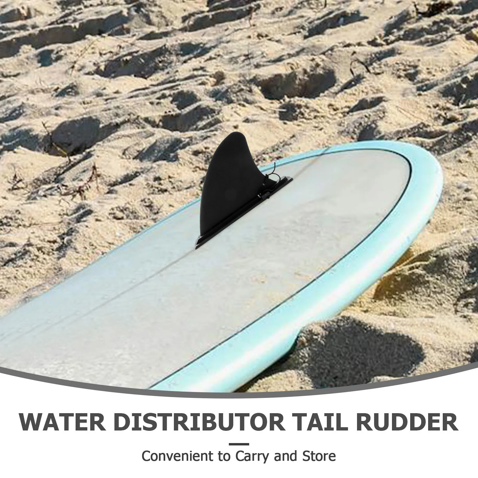 ذيل لوح التزلج، تصميم كبير، تركيب سريع، مثبت مياه قابل للفصل، أداة استبدال زعانف لوح التجديف