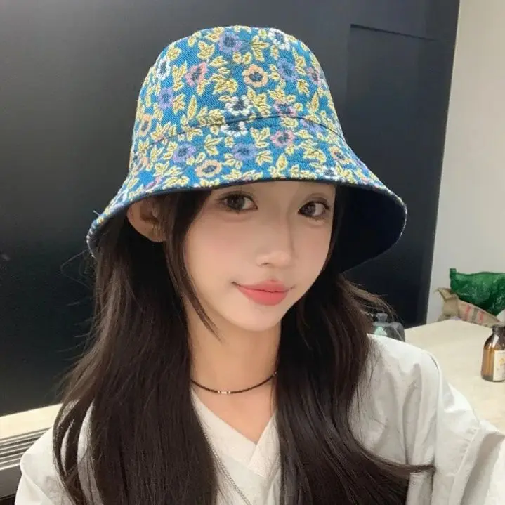 

Soft Bohemian Floral Reversible Women's Fisherman's Hat – Cute, Casual, Face-Covering, Sun-Protective Bucket Hat