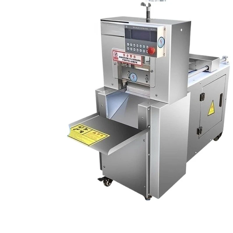 CNC beef and mutton slicer automatic commercial fat beef cutter and coiler hot pot restaurant frozen meat pork