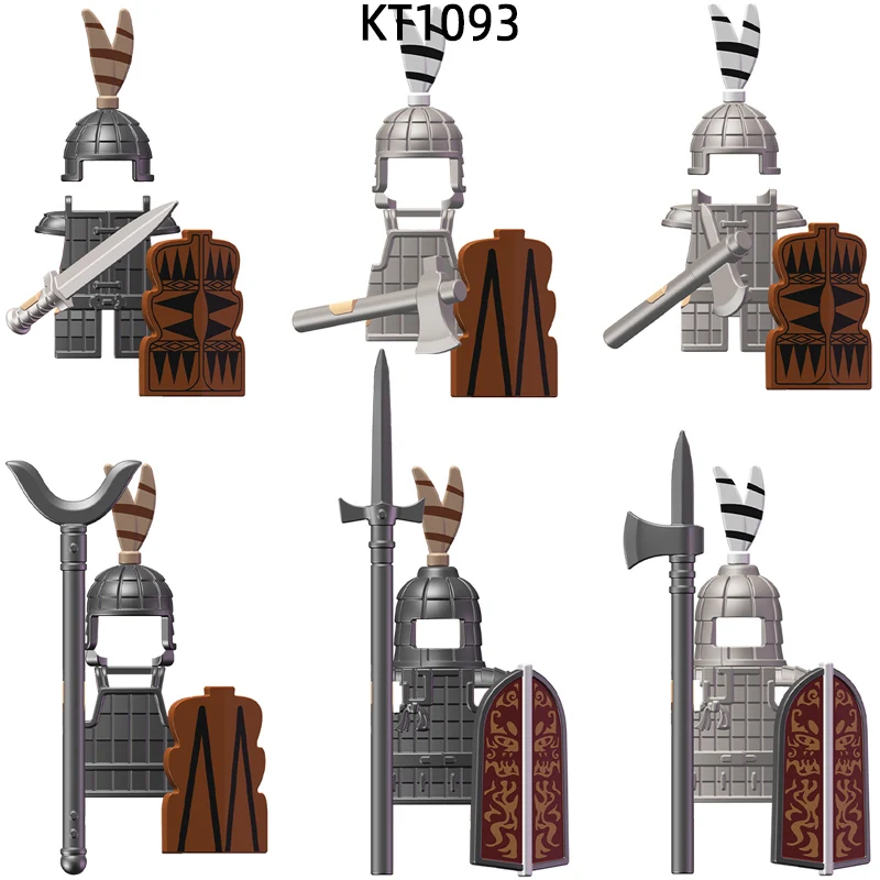 The Ancient Light Crack Heavy Infantry Model Blocks MOC Bricks Set Gifts Toys For Children KT1093