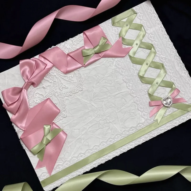 Handmade Finished Pain Board Valley Meiza Bag Lace Lace Bow Decorative Lta Wrapping Board Handmade Exquisite High Texture Ribbon