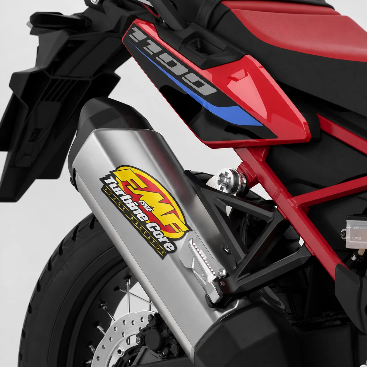 1SET FMF Powercore Motorcycle Exhaust Pipe Accessories Stickers Moto Bike Motocross Scooter Body Fuel Tank Heat-Resistant Decal