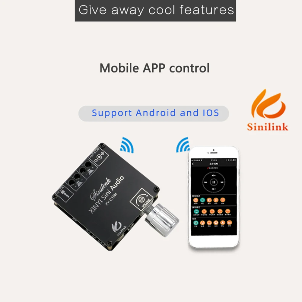 قناة الصوت مضخم صوت استيريو مكبر للصوت مجلس APP التحكم مضخم الصوت مجلس ستيريو مكبر هاي فاي وحدة عدة #4