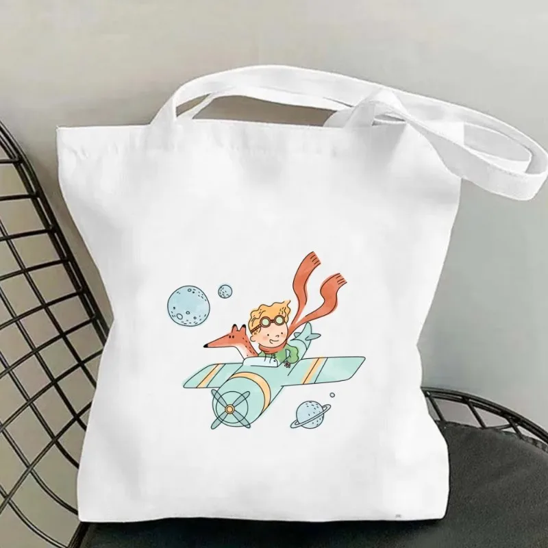 Little Prince Women Shoulder Bags Tote Bag Capacity Canvas Bag