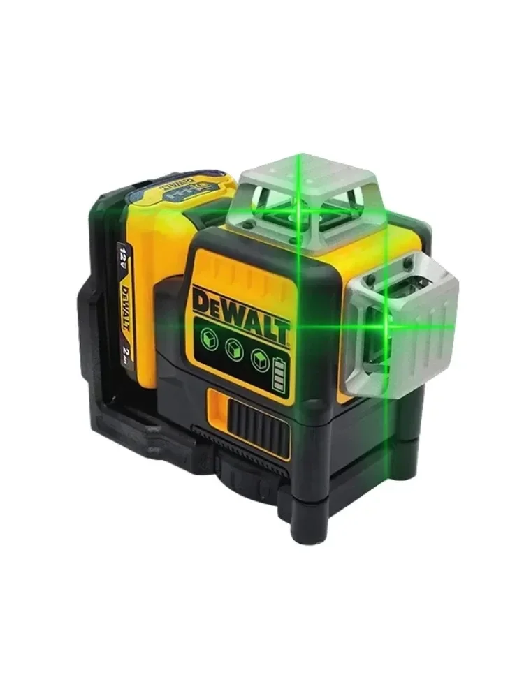 DEWALT Laser Level 12 Lines Vertical And Horizontal Measuring Tool DW089LG 12V Lithium Battery Laser Green Projection Meter