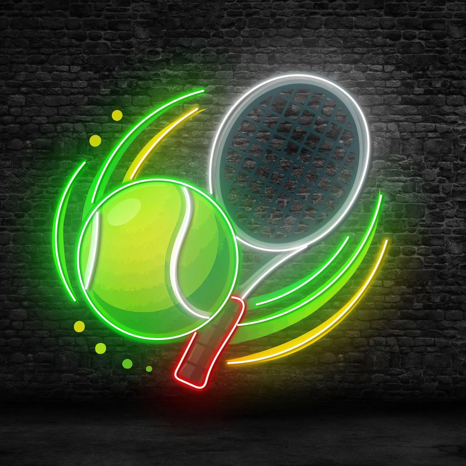 

Неоновая вывеска «Теннис» большого размера, декор для игровой комнаты, неоновый декор для тенниса, спортивная вывеска, неоновая вывеска на заказ, декор для спортивного клуба, подарок для любителя тенниса