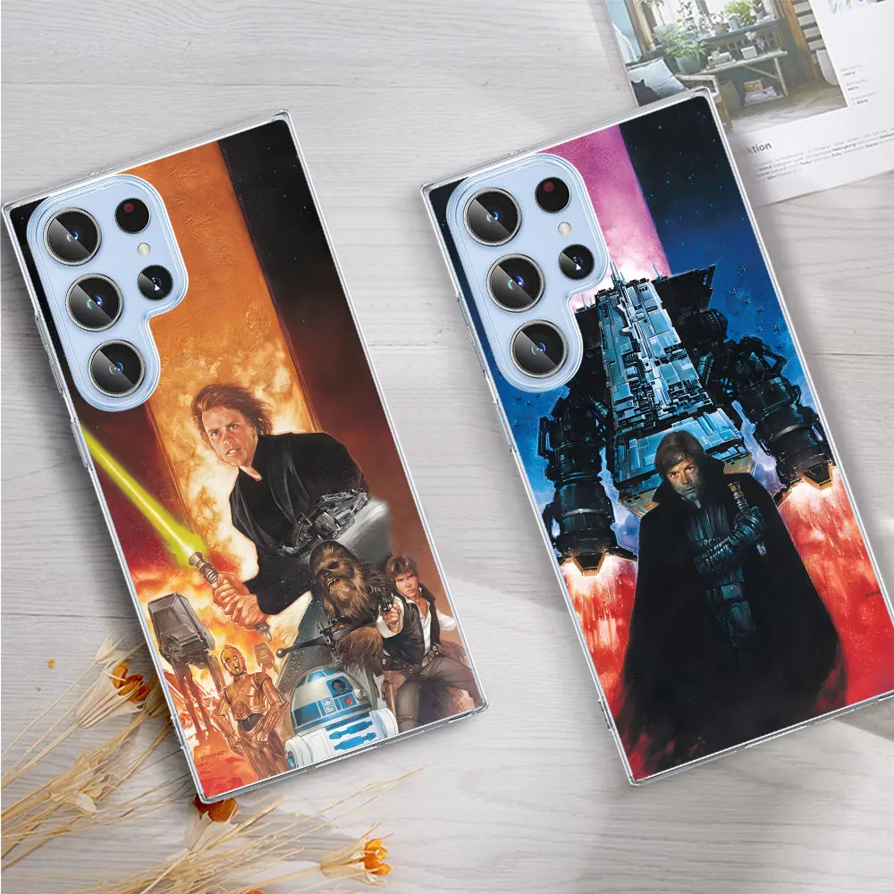 Anakin Darth Vader Luke Skywalker Case for Samsung Galaxy S23 S20 S21 FE S22 S24 Ultra S8 S10 Lite S9 Plus S10e Soft Phone Cover