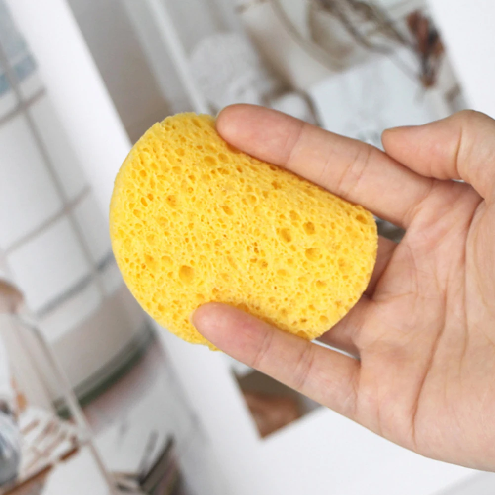 

30 Pcs Wood Pulp Cotton Facial Cleansing Sponges for Makeup Removing Deep Skin Pore Clean Face Washing Beauty Tools