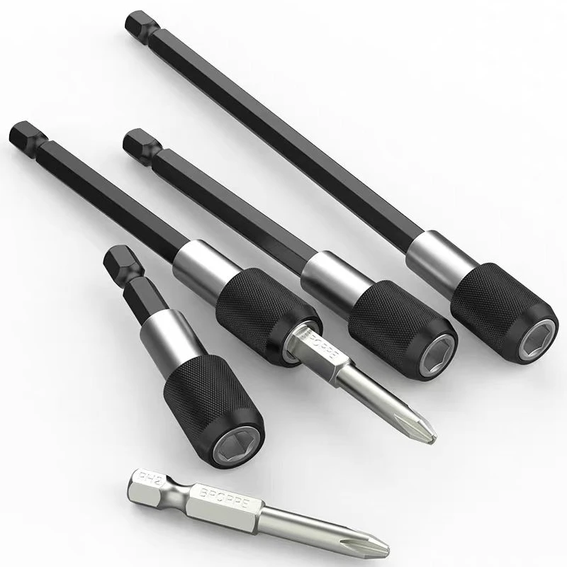 

3PC Hexagonal Quick Release Self-locking Extension Rod Electric Drill Driver Quick Transfer Rod Screwdriver Extension Rod Tool