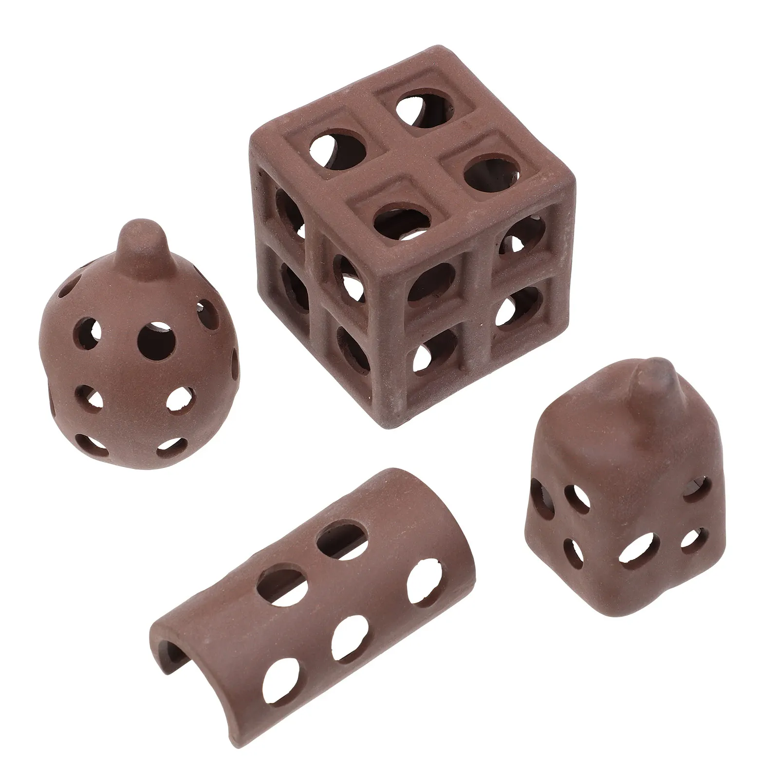 

4Pcs Fish Tank Accessories Safe Freshwater Environment Adornments for Fish Shrimp Aquarium Decor Caves for Aquarium