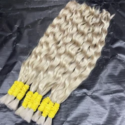Human Braiding Hair Deep Wave Bulk Human Hair 100g No Weft Human Hair Bundles Micro Human Braiding Hair for Boho Braids