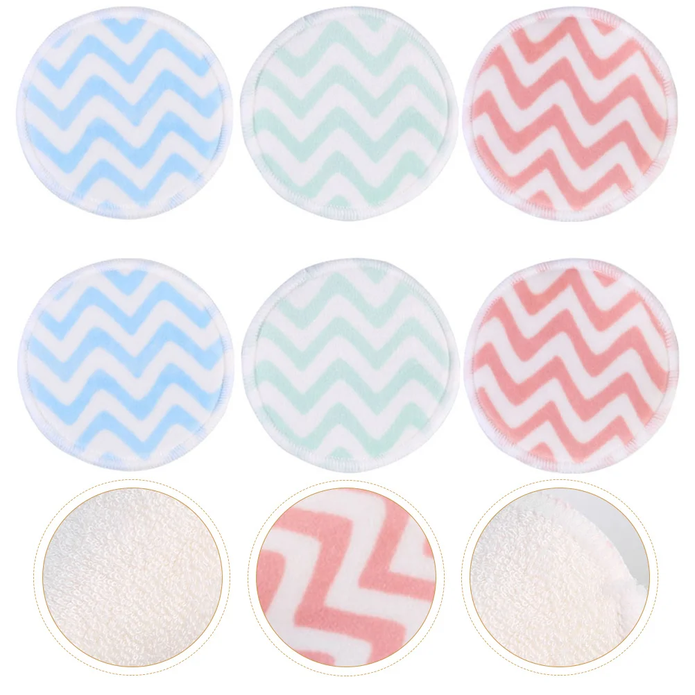 

6 Pcs Velvet Cleansing Pads Cosmetics Puff Makeup Tool Reusable Round Powder Puffs Woman