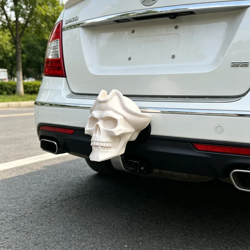 Skull Trailer Coupling Cap Towing Hitches Cover Trailer Hitch Ball Cover Prevent Receiver Tube from Rusting Decorative Ornaments view 5