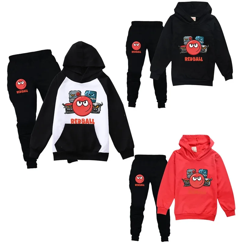 

Red Ball 4 Boys Girls Clothing Children Fashion Hoodies and Pant Set Kids RedBall Clothing Spring Autumn Sports Suit Tracksuit