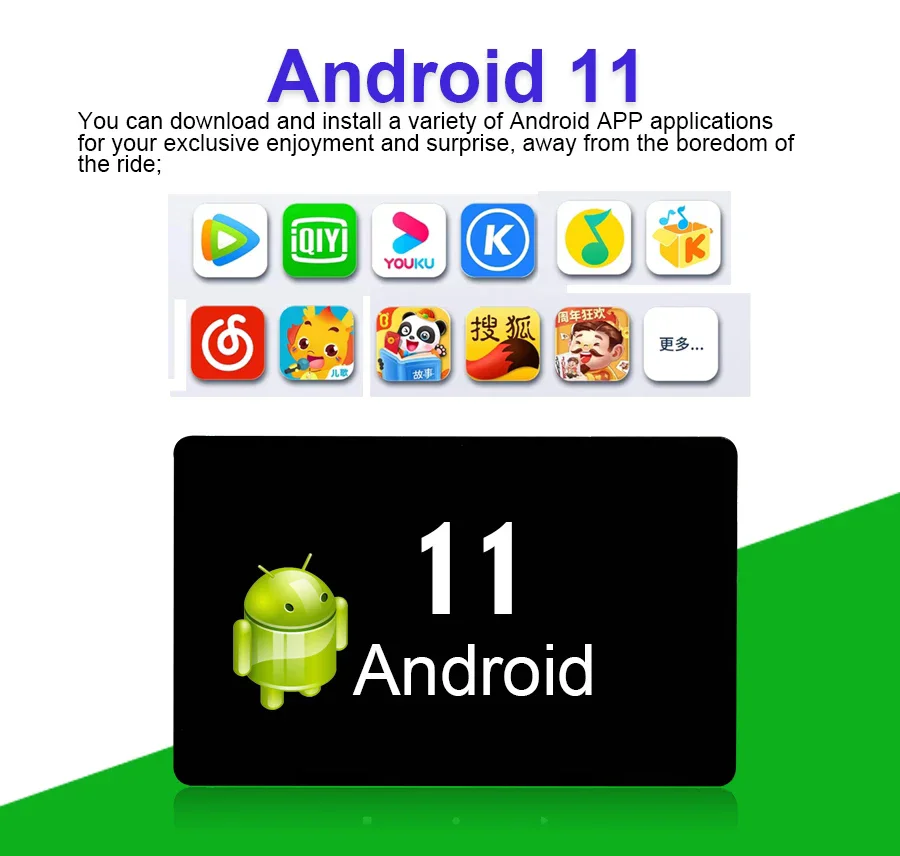 شاشة مسند رأس للسيارة مقاس 15.6 بوصة 4G Android 11 كمبيوتر لوحي WIFI HD 1080P/Bluetooth/HDMI/Mirror Link/Miracas 3G+32GB APP Dolowd Monitor