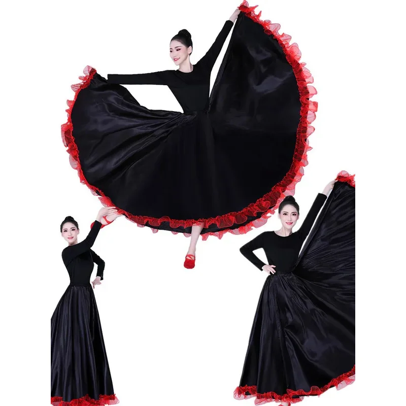 Flamenco Skirts Spanish Dress For Women Gypsy Swing Skirt Chorus Stage Performance Spain Bullfighting Big Dance Costumes