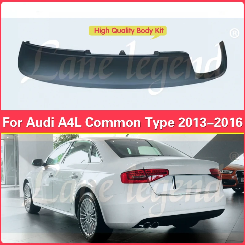 

For Audi A4L A4 Common Type 2013-2016 Rear Lip Diffuser Bumper Single Side Double Output High Quality Car Body Kit