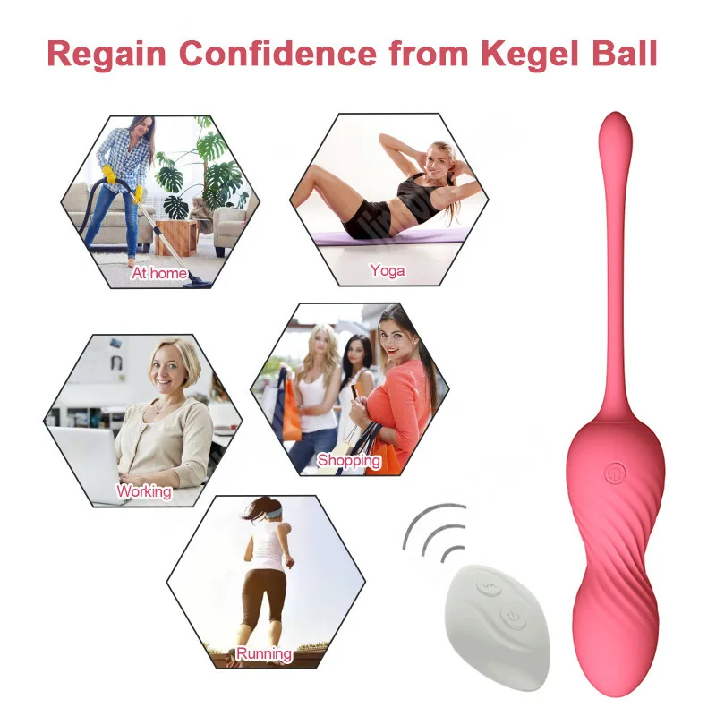 

Wireless Vaginal Exercise Vibrating Egg Kegel Ball Vagina Clitoris Stimulator Sex Machine Vagina Tightening Sex Toys for Woman