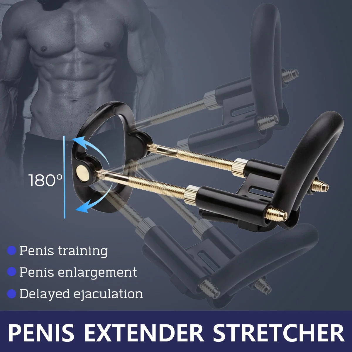 Penis Extender Adjustable Penis Stretcher Kit Penis Enlargement Traction Device Penis Enlarger Sex Toys for Men Penis Trainer