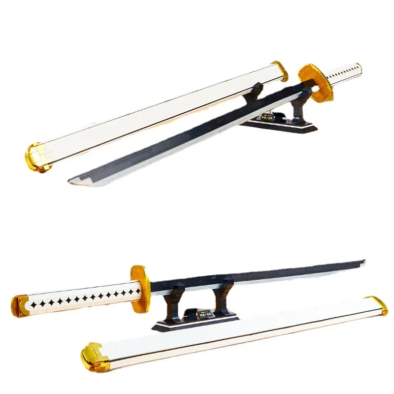 3-type creatieve zwaardvechter Roronoa Zoro zwaard Katana bouwstenen bouwstenen speelgoed cadeau voor kinderen kinderen