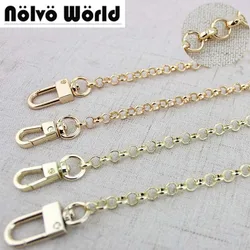 1 piece 60-130cm Gold /Light Gold 6mm O chain Metal Chain Shoulder Crossbody Strap For Small Handbag Purse Bag Replacement