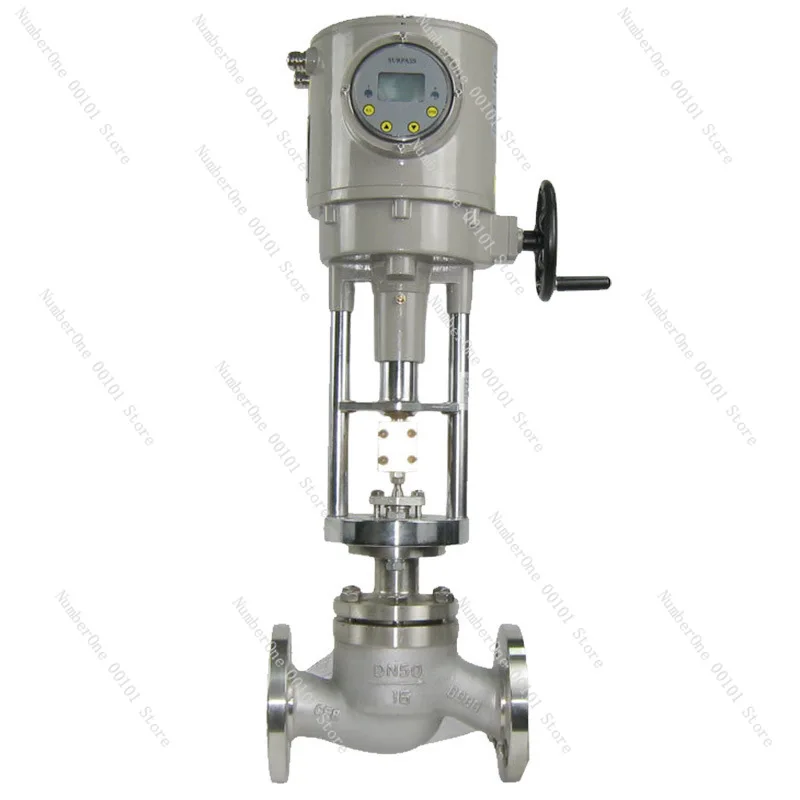 Explosion-Proof Intelligent Manual Stainless Steel Flange Refined Small Electric Single-Seat Regulating Valve