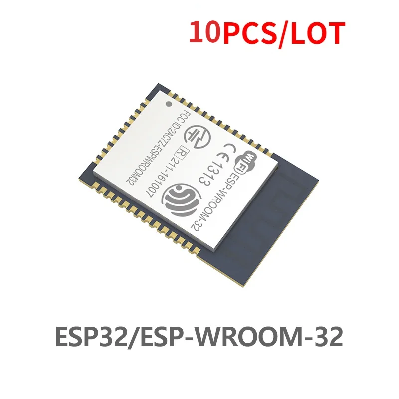 10PCS ESP-32S ESP-WROOM-32 ESP-WROOM-32D ESP32 ESP-32 Bluetooth and WIFI Dual Core CPU with Low Power Consumption MCU ESP-32