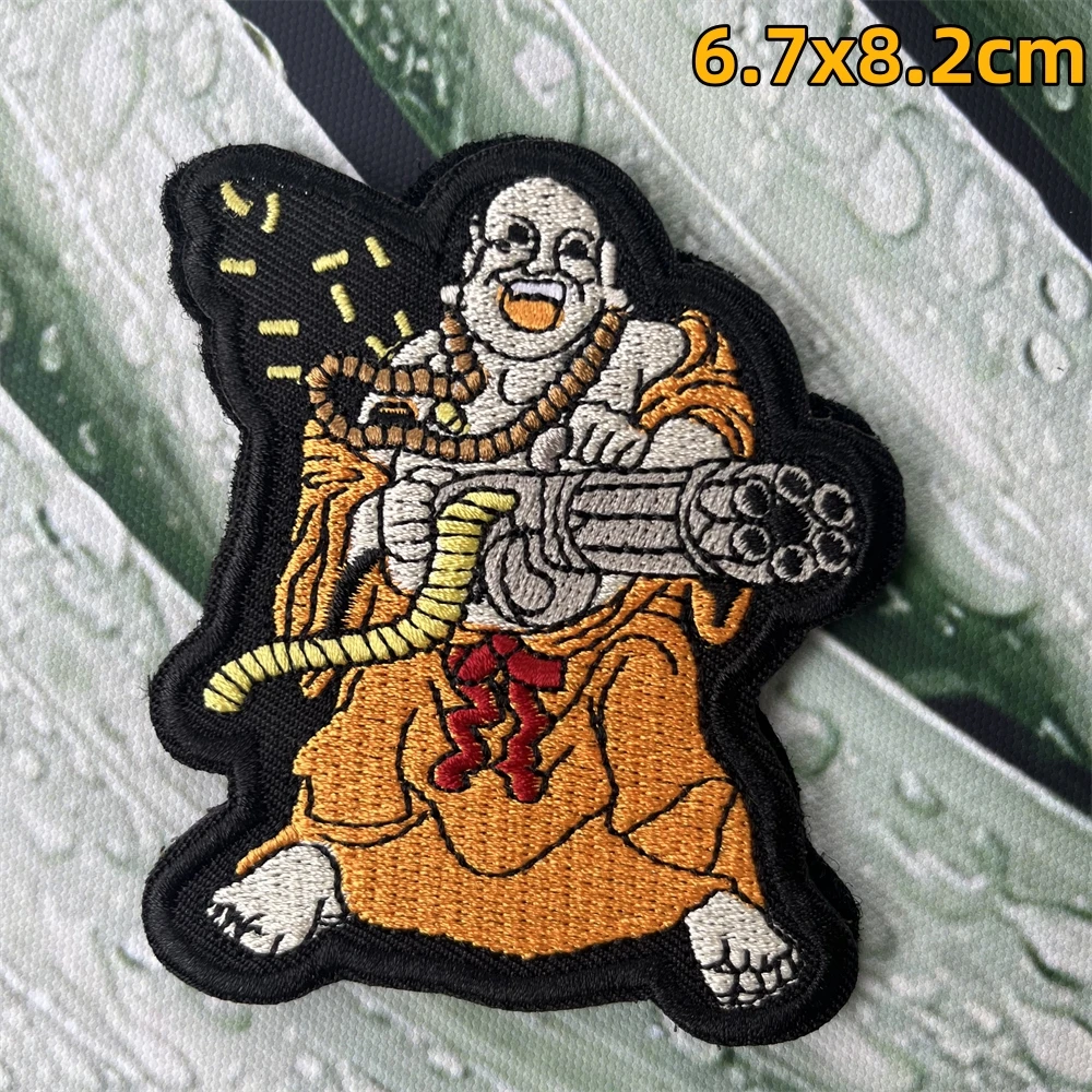 بقع شارة المعنويات لحقيبة الظهر التكتيكية ، السلام كان خيارًا ، خطاف BUDDAH u.sa وملصقات تطريز حلقة #5