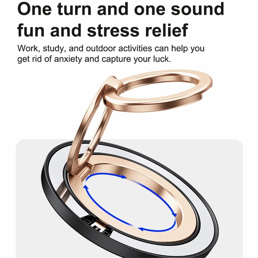 

2026 Double Ring Magnetic Phone Holder Built-in Gears Universal Strong Magnet Folding Bracket Ring Holderss Cellphones Stand