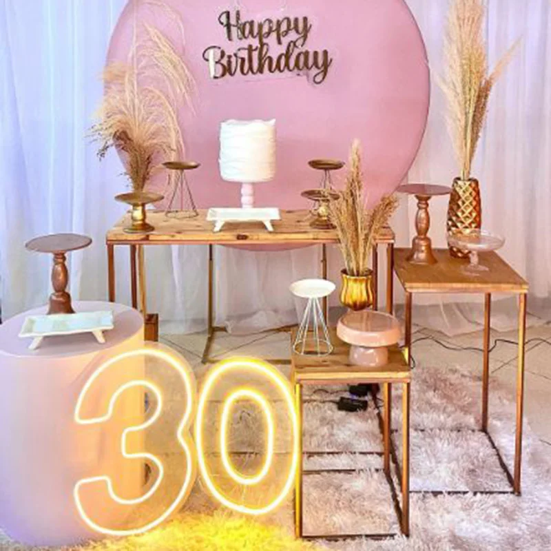 Neon Number Sign 40th Birthday Party Decorations Led 30th Light Sign USB Powered 30th 70th 21st Birthday party decor