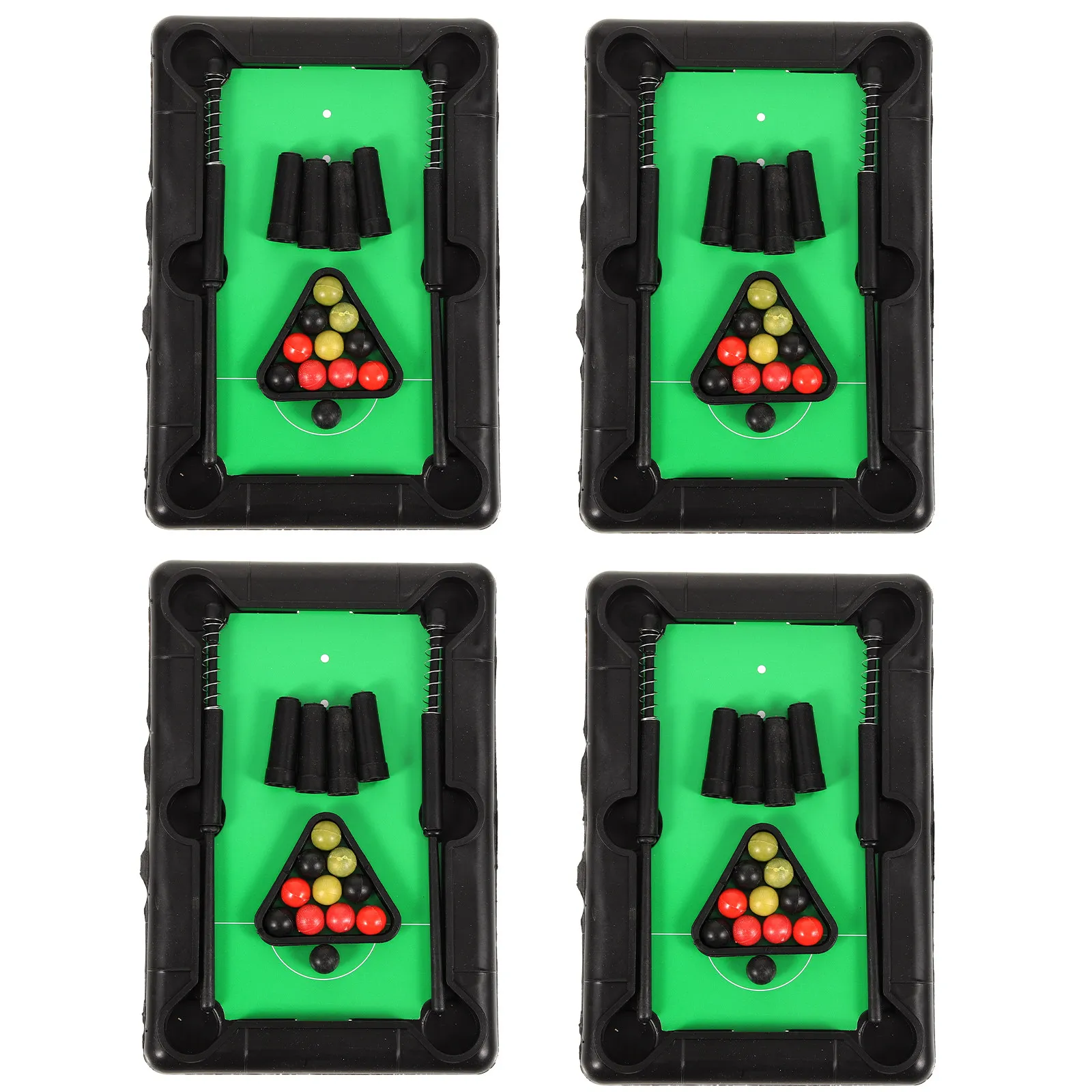 

4Set Mini Pool Table Kids Educational Pool Table Game Desktop Billiard Set for Indoor Parent-Child Entertainment and Hands-on