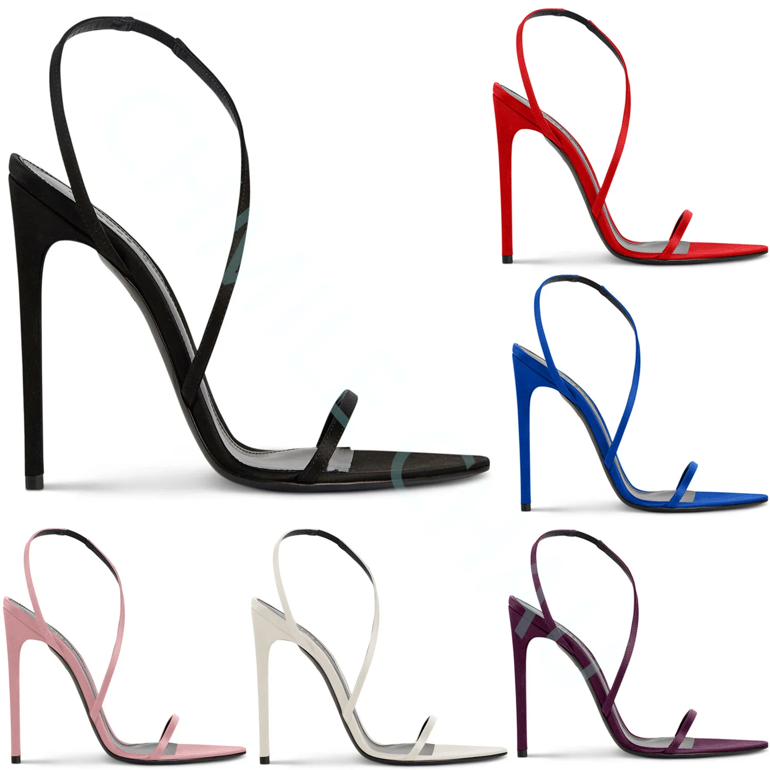 

【Measure your feet length before order】Elegant Luxry Designer Women Sandals High Heels Sexy Strappy Fetish Dress Shoes 93-CHC-30