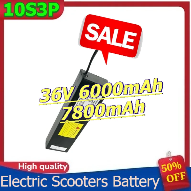

10S3P XT60 plug XT30+JST plug Rechargeable Battery Pack for KUGOO S1 S2 S3 Electric Scooters Battery 36V 6000mAh 7800mAh