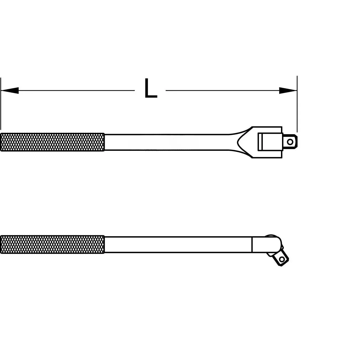 Tool Swivel Handle 1/2 inch 380 mm