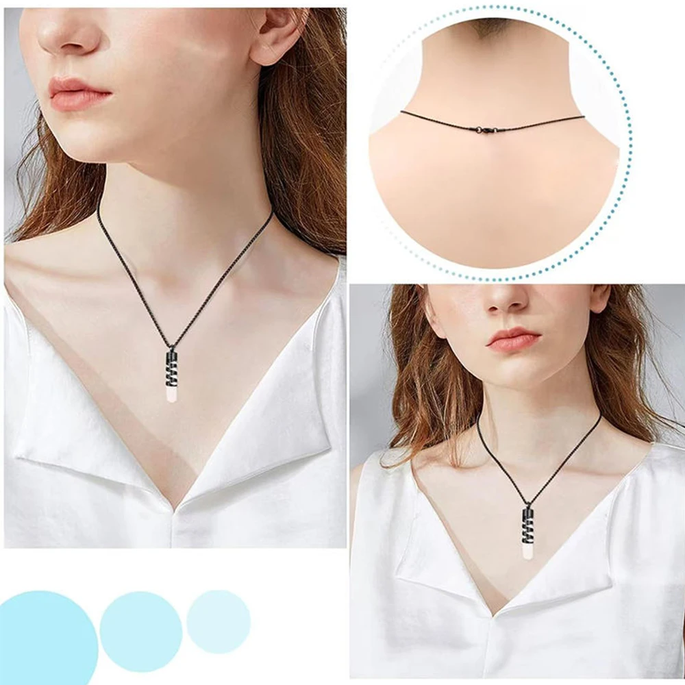 Cremation Urn Necklace for Ashes Stainless Steel Glass Cylinder Urn Necklace Openable Vial Tube Container Memorial Locket view 6