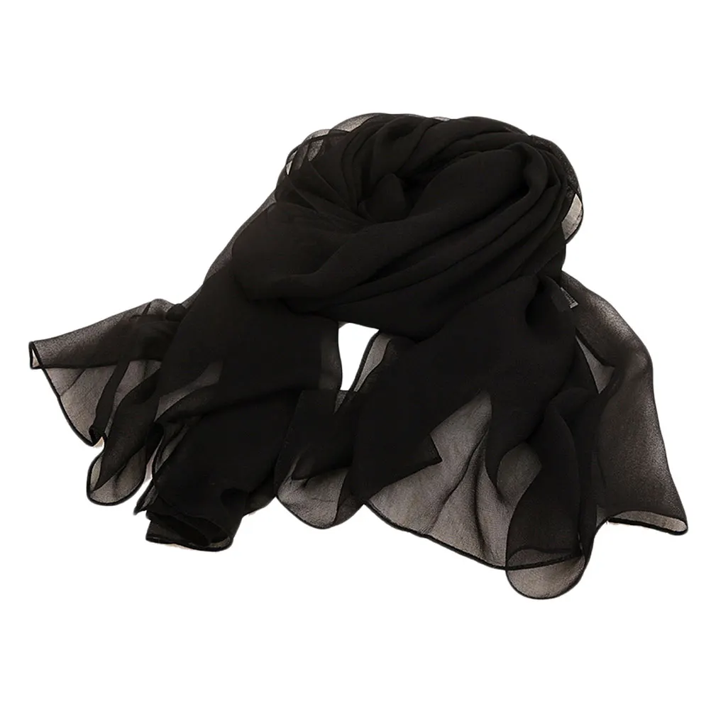 

Solid Color Shawl Sunscreen Scarf Beach Towel Solid Color Scarf Women Accessories Gift Accessories