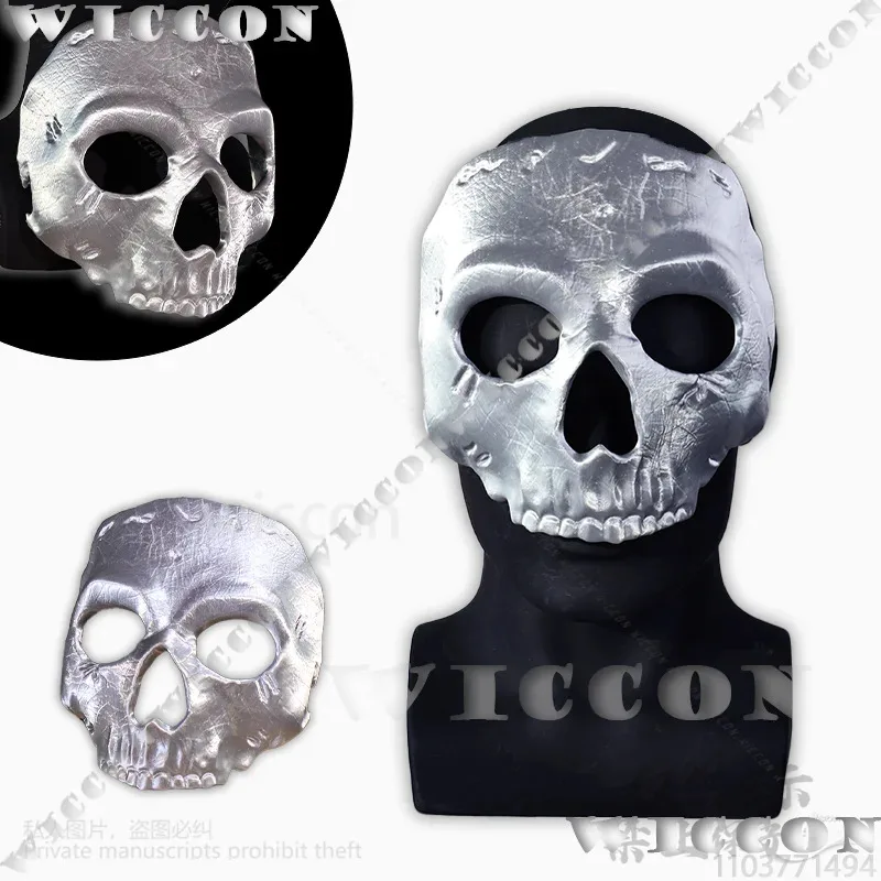 Chamada anime jogo cosplay crânio máscara completa 3d polilático ácido dever para homem diabo moda traje presentes de festa de halloween customizedc;