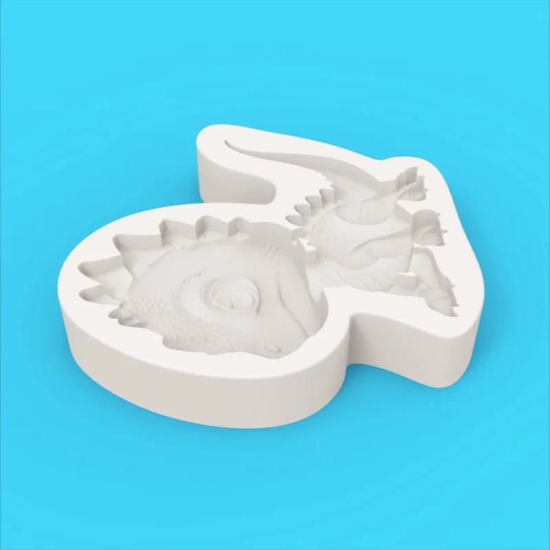 【Cute Little Dinosaur Silicone Baking Mold】Q-Version Spiky Dinosaur Shape Chocolate Candy Fondant Decoration Mold view 4