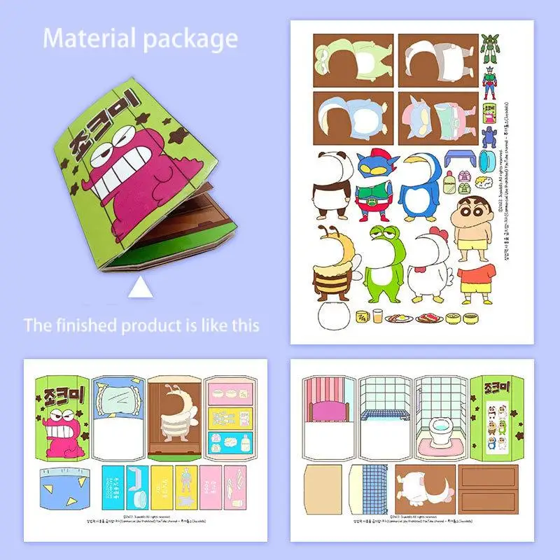 Kawali Sanrio Hello Kitty Sticker Games Anime My Melody Cinnamoroll Pochacco Kuromi Quiet Book Funny DIY Decompress Toy Kid Gift