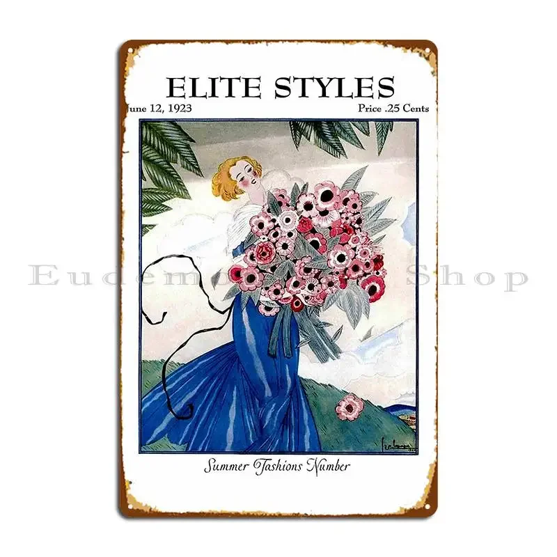 Elite Styles Vintage Spring 1923 Magazine Advertising Print Metal Sign Cinema Cinema Personalized Garage Pub Tin Sign Poster
