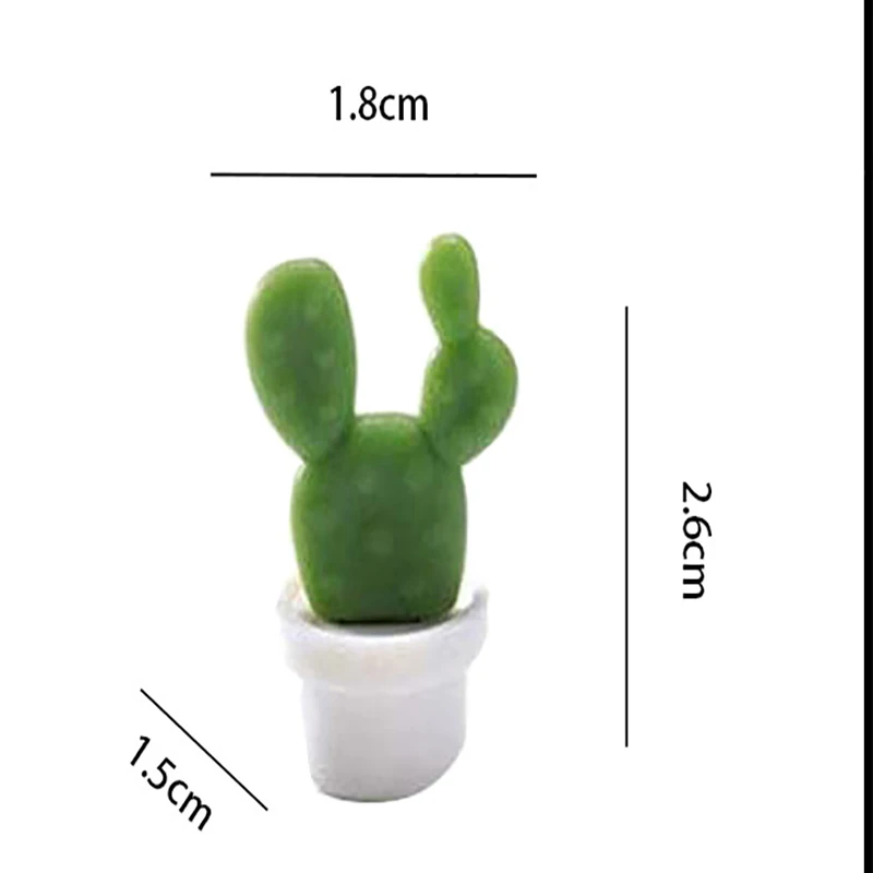 Cactus Refrigerator Stickers Magnetic Suction Message Note Photo Fixed Home Decoration Creative Thumbtack Student Stationery