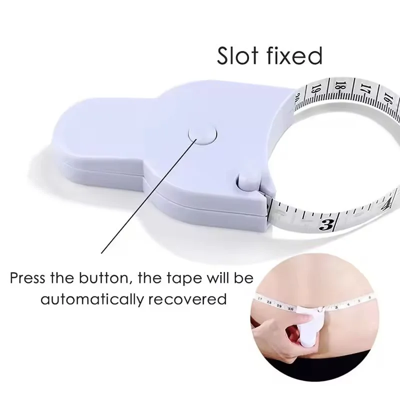 Automatic Telescopic Tape Measure Body Measuring Tape Sewing Ruler Tools Centimeter Tapes for Body Meter Measure White Tools