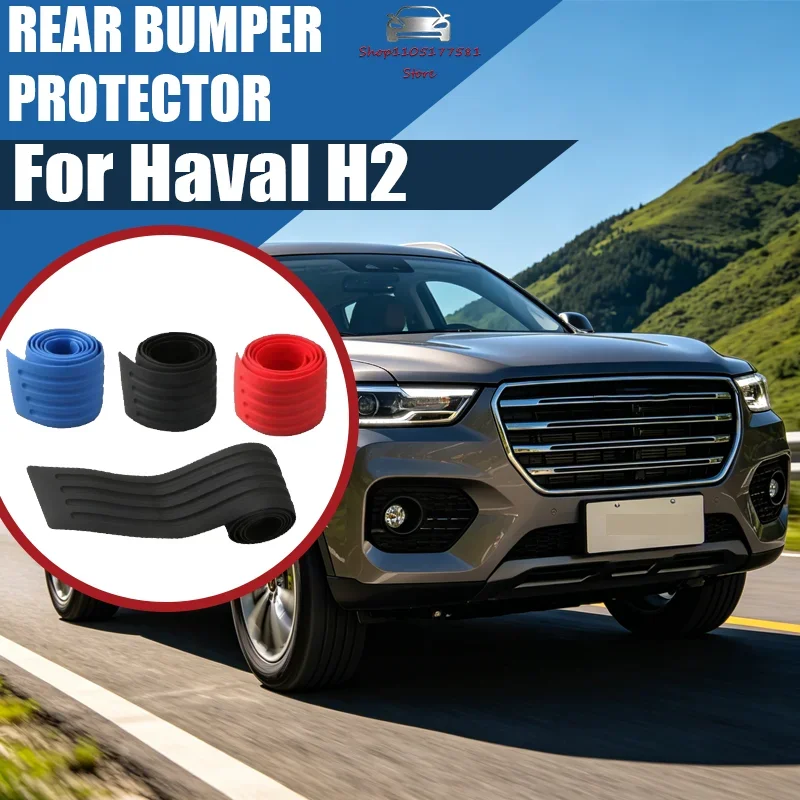

Customized car trunk door sill plate protector for Haval H2 Anti-scratch rear bumper guard Rubber molding padding trim