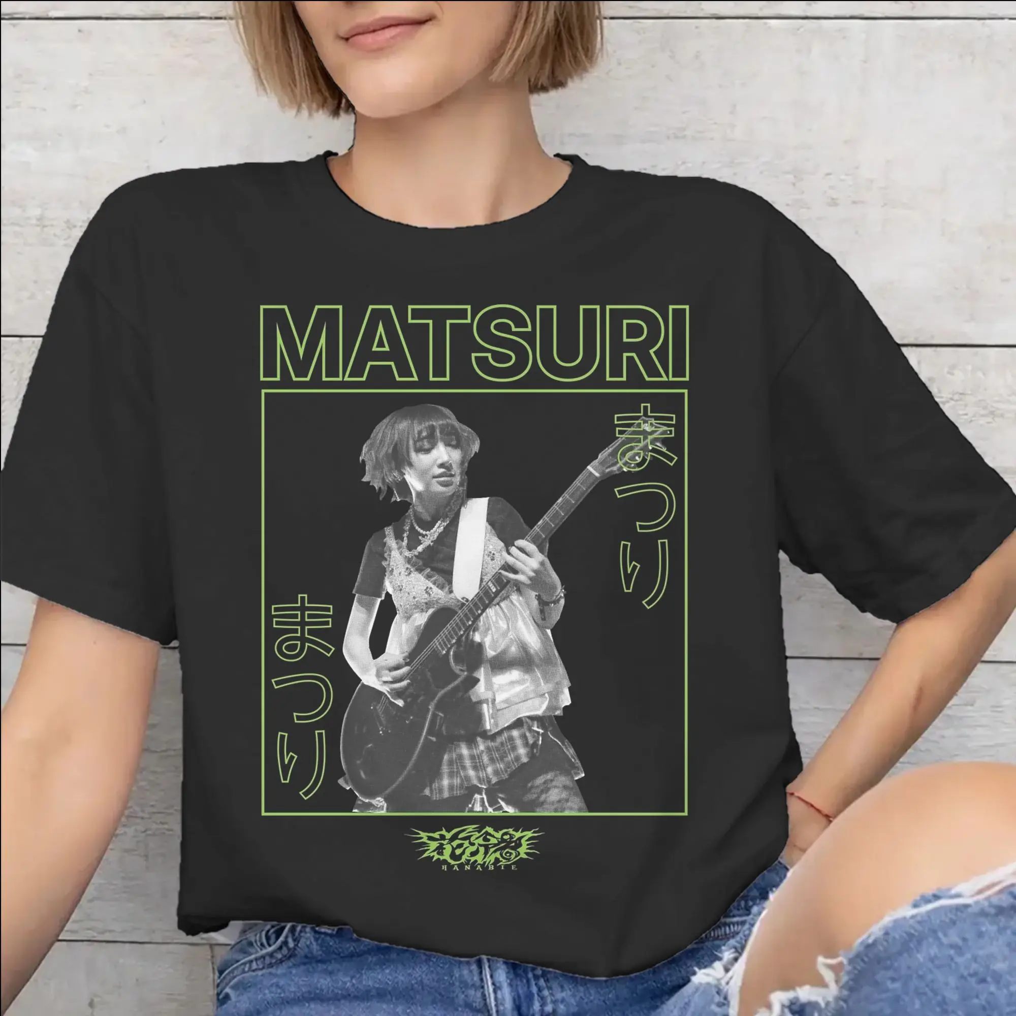 Mens Womens Hanabie Band  Shirt Cotton Graphic Printing T-Shirt  Top Clothing