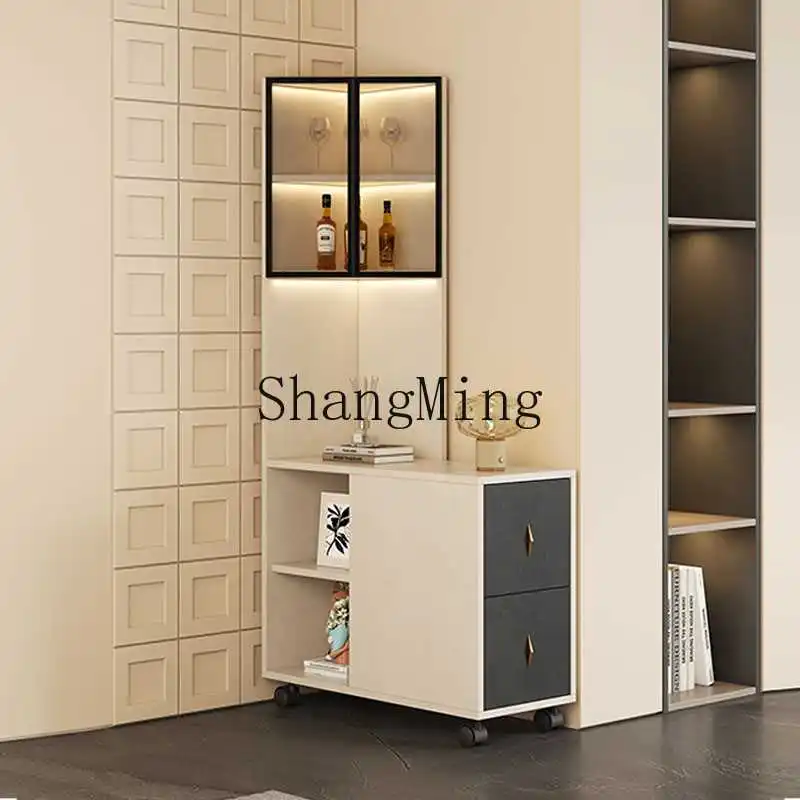 

FG light Luxury Corner Cabinet Corner Shelf Living Room Bedroom Storage Floor against the wall